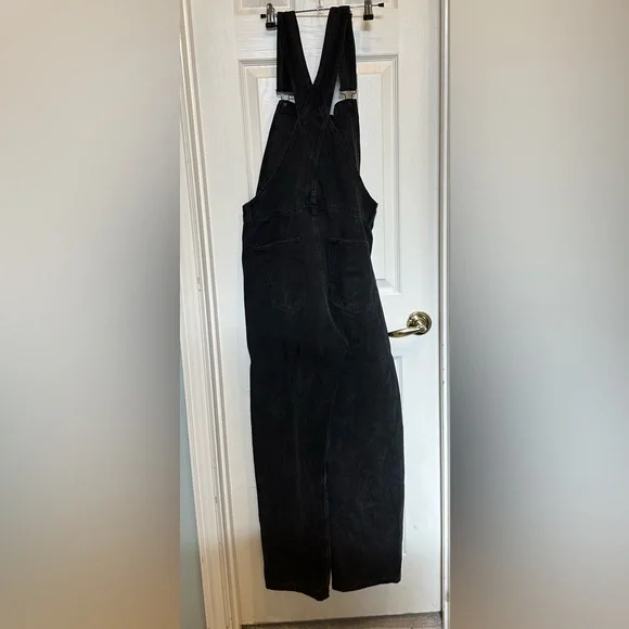 Free People We The Free Mineral Black Denim Overalls in size M - Picture 2 of 5
